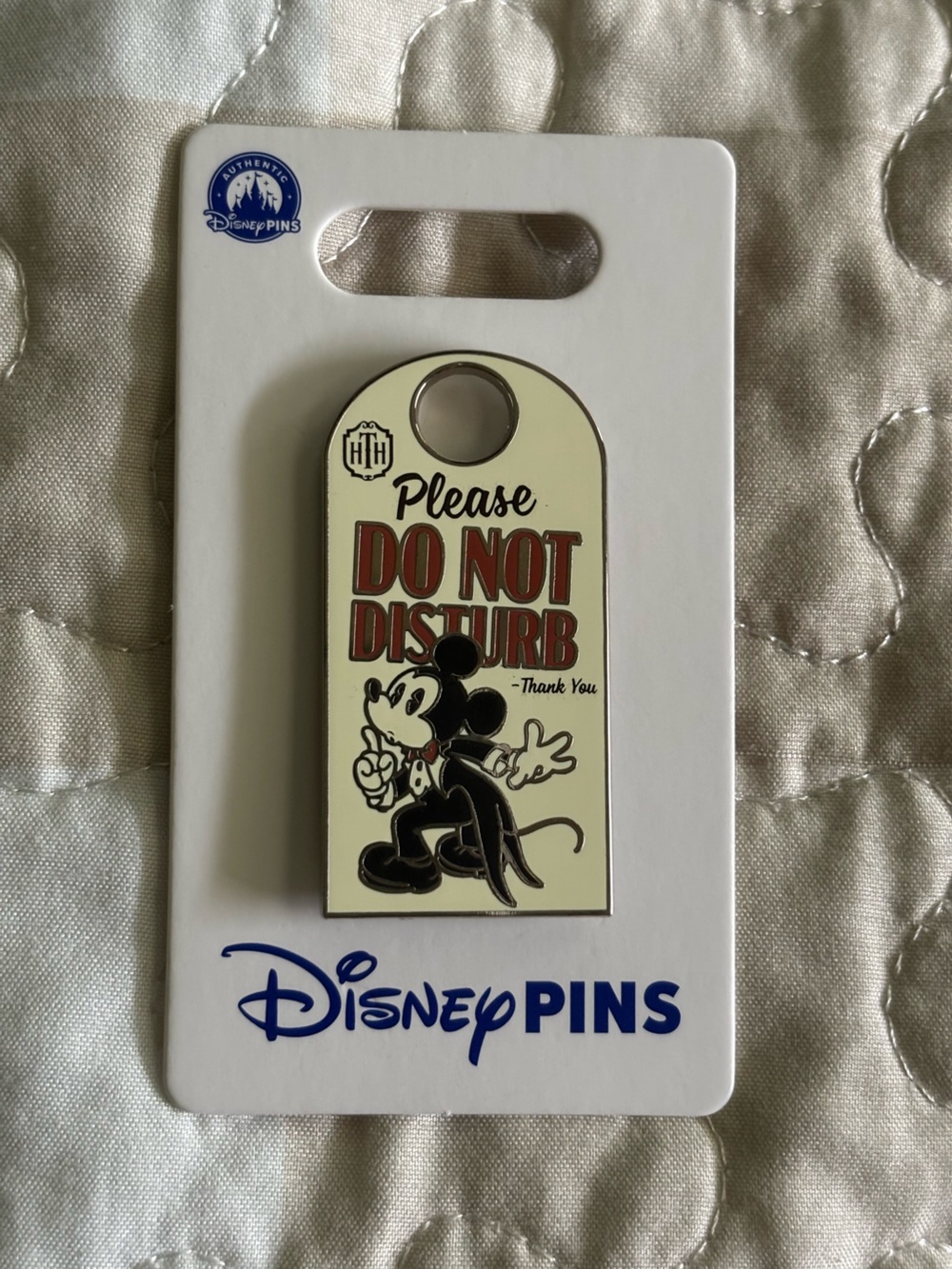 Authentic Disney Parks Tower or Terror Do Not Disturb Pin